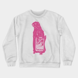 Marmot Eating Sardines Crewneck Sweatshirt